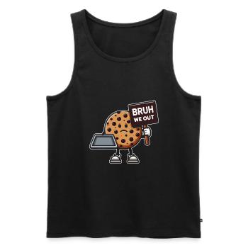 Girls scout Cookie dealer - Männer Premium Bio Tank Top - Schwarz - Vorne - Michal (187cm)