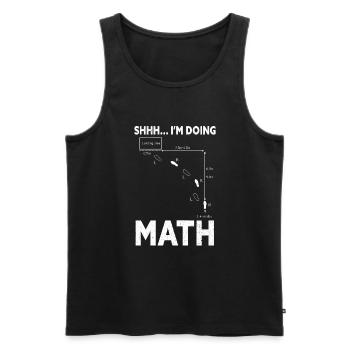 High jump jumping - Men's Premium Organic Tank Top - black - Front - AI Model Male 178 light (178cm)