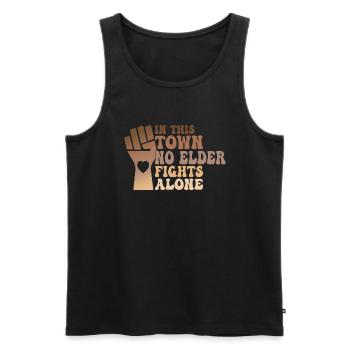 Social worker - Männer Premium Bio Tank Top - Schwarz - Vorne - AI Model Male 178 light (178cm)
