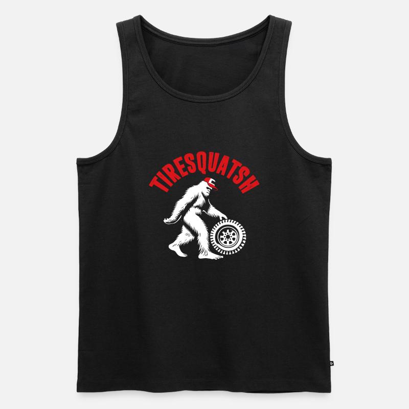 Tire Guy - Männer Premium Bio Tank Top - Schwarz