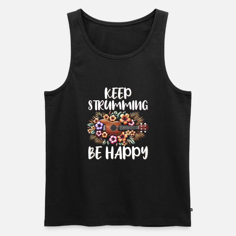 Ukulele Uke Lover - Men's Premium Organic Tank Top - black