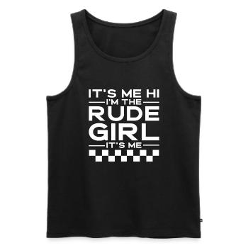 Ska girl ska music - Männer Premium Bio Tank Top - Schwarz - Vorne - AI Model Male 178 light (178cm)