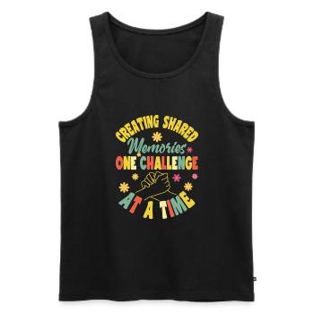 Peer Support Specialist PSS - Männer Premium Bio Tank Top - Schwarz - Vorne - Michal (187cm)