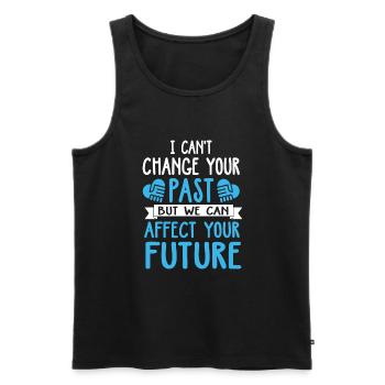 Peer Support Specialist PSS - Männer Premium Bio Tank Top - Schwarz - Vorne - Michal (187cm)