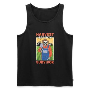 Farming Harvest season Farmer Agriculture - Männer Premium Bio Tank Top - Schwarz - Vorne - AI Model Male 178 light (178cm)