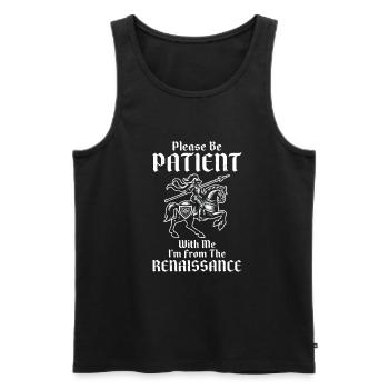 Ren Faire Funny Renaissance Festival - Débardeur bio Premium Homme - noir - Devant - AI Model Male 178 light (178cm)