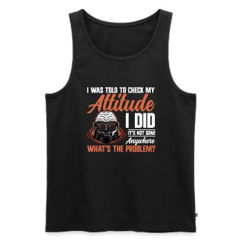 Honey Badger Honeybadger - Männer Premium Bio Tank Top - Schwarz - Vorne - AI Model Male 178 light (178cm)