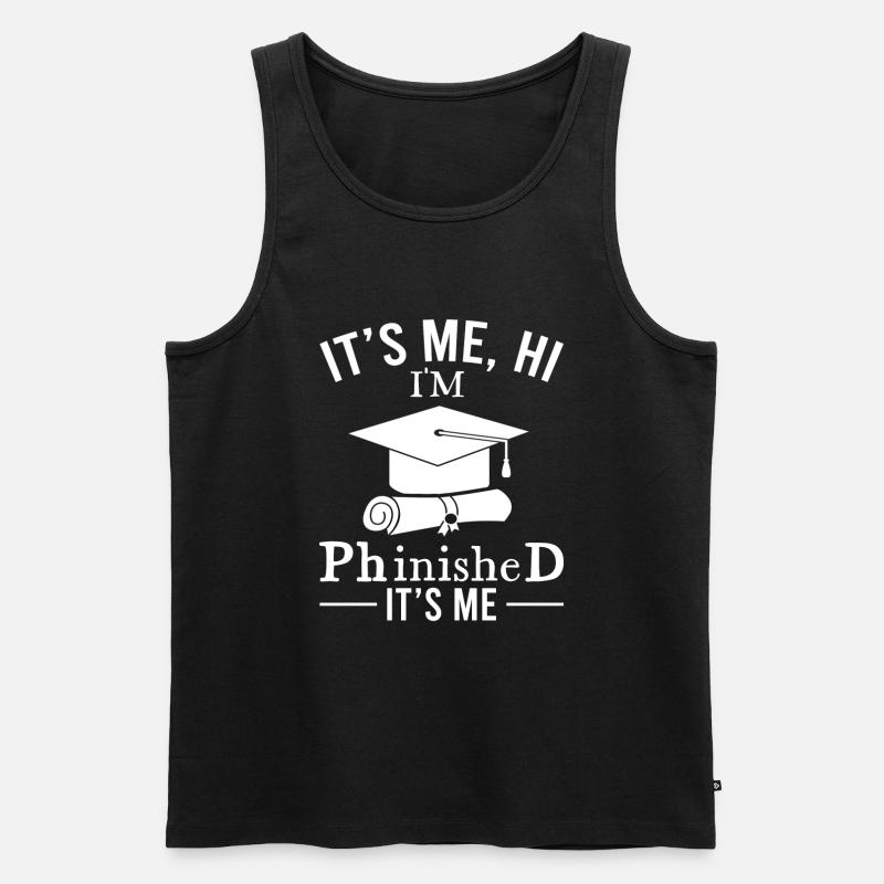 Dissertation student - Men's Premium Organic Tank Top - black