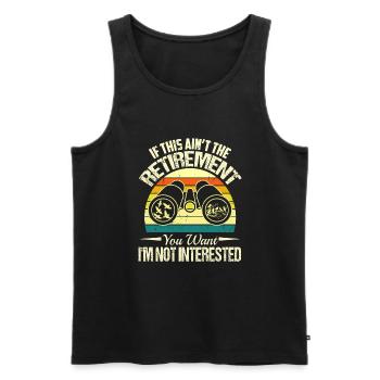 Birding Bird Watching - Männer Premium Bio Tank Top - Schwarz - Vorne - AI Model Male 178 light (178cm)