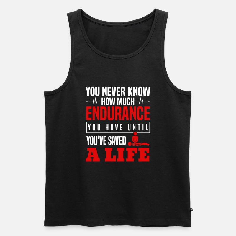 CPR Instructor - Männer Premium Bio Tank Top - Schwarz