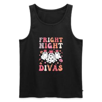 Halloween party cute ghost girls - Männer Premium Bio Tank Top - Schwarz - Vorne - Michal (187cm)