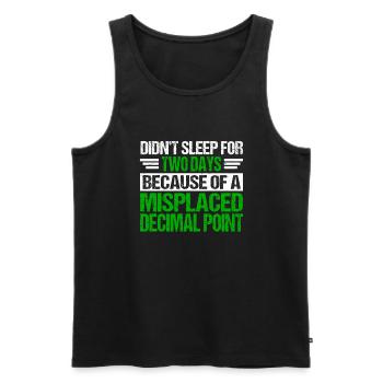 Accountant CPA Tax Preparer - Men's Premium Organic Tank Top - black - Front - AI Model Male 178 light (178cm)