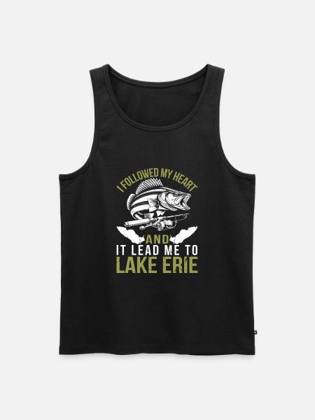 Walleye Fishing - Männer Premium Bio Tank Top - Schwarz