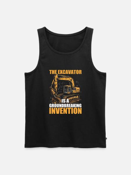 Excavator - Männer Premium Bio Tank Top - Schwarz