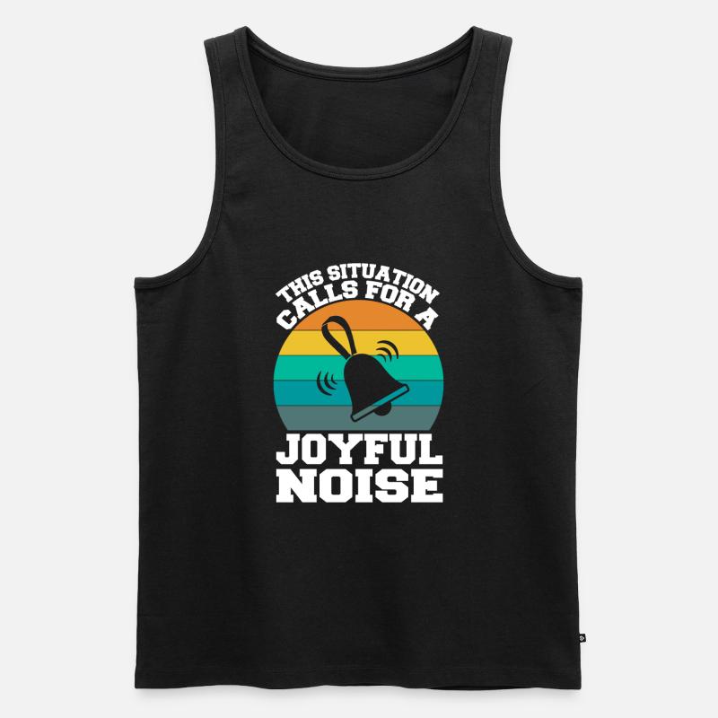 Handbell Choir - Männer Premium Bio Tank Top - Schwarz