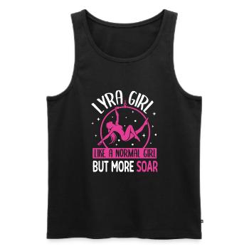 Lyra Girl Aerial hoop Aerialist - Männer Premium Bio Tank Top - Schwarz - Vorne - AI Model Male 178 light (178cm)