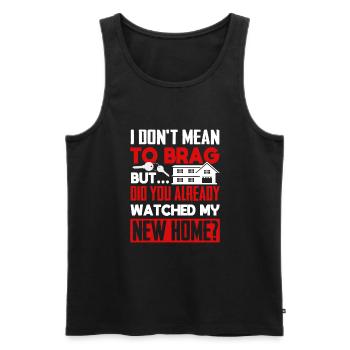 Housewarming new house Homeowner - Men's Premium Organic Tank Top - black - Front - AI Model Male 178 light (178cm)