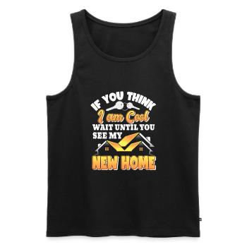 Housewarming new house Homeowner - Men's Premium Organic Tank Top - black - Front - AI Model Male 178 light (178cm)