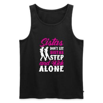 Line Dancing Line Dance - Männer Premium Bio Tank Top - Schwarz - Vorne - Michal (187cm)