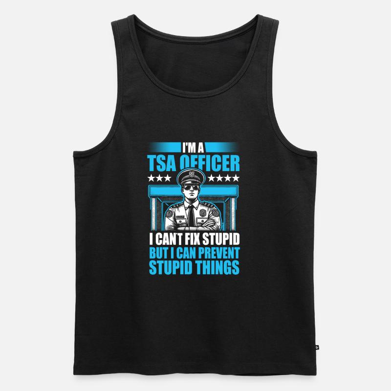 TSA Officer - Männer Premium Bio Tank Top - Schwarz