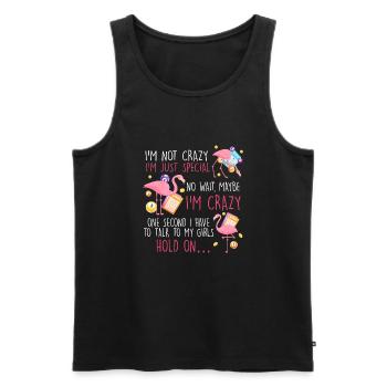 Joueur de bingo drôle - Débardeur bio Premium Homme - noir - Devant - Michal (187cm)