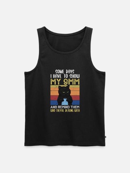 Funny Crocheting crocheter Crochet - Herre Premium økologisk tanktop - sort