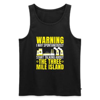 Nuclear engineering engineer - Men's Premium Organic Tank Top - black - Front - AI Model Male 178 light (178cm)