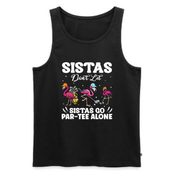 Golf Girl Golfer - Männer Premium Bio Tank Top - Schwarz - Vorne - Michal (187cm)