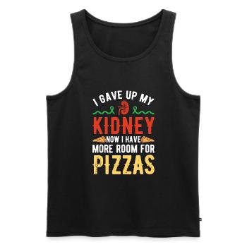 Kidney Donor - Men's Premium Organic Tank Top - black - Front - AI Model Male 178 light (178cm)