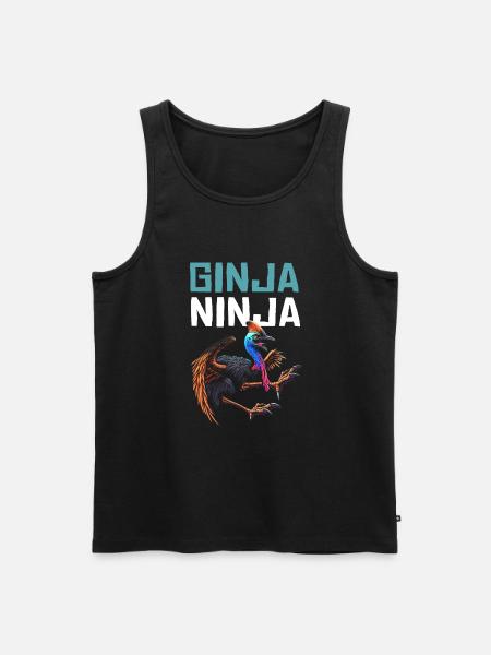 Cassowary - Men's Premium Organic Tank Top - black