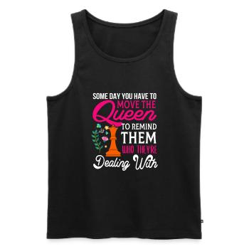 Chess Player - Männer Premium Bio Tank Top - Schwarz - Vorne - Michal (187cm)