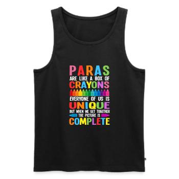 Paraprofessional Para Paraeducator - Männer Premium Bio Tank Top - Schwarz - Vorne - Michal (187cm)