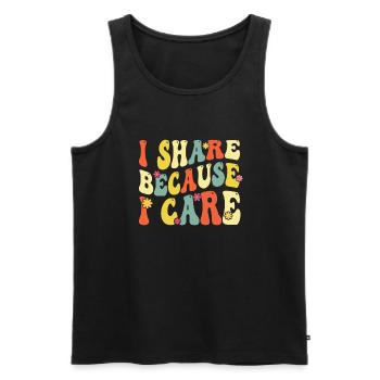 Peer Support Specialist PSS - Männer Premium Bio Tank Top - Schwarz - Vorne - Michal (187cm)