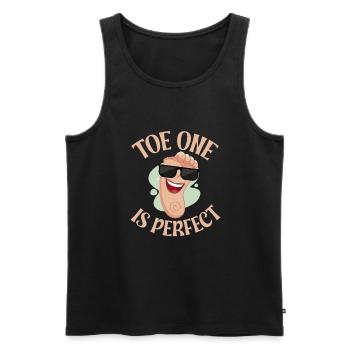 Toe amputee amputation - Men's Premium Organic Tank Top - black - Front - AI Model Male 178 light (178cm)