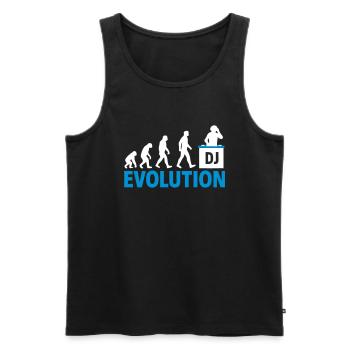 DJ Evolution Music Lover Design - Men's Premium Organic Tank Top - black - Front - AI Model Male 178 light (178cm)
