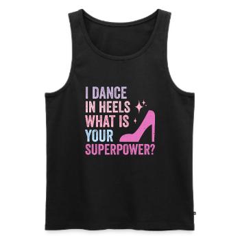 Dance Training Ballroom Couple Dance - Men's Premium Organic Tank Top - black - Front - Michal (187cm)