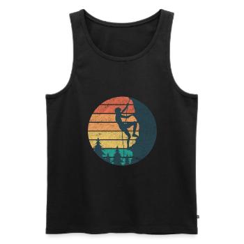 Climbing Climbing Climbing Climbing Accessories - Men's Premium Organic Tank Top - black - Front - AI Model Male 178 light (178cm)