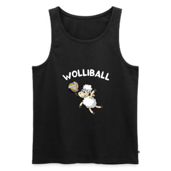 Schaf Ballsport Ball Beachvolleyball Volleyball - Männer Premium Bio Tank Top - Schwarz - Vorne - Michal (187cm)