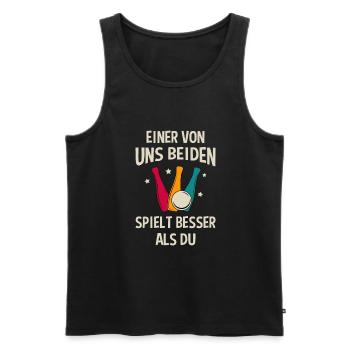 Kegeln Pin Kegelkugel Kegelspieler Sport Kegel - Männer Premium Bio Tank Top - Schwarz - Vorne - Michal (187cm)