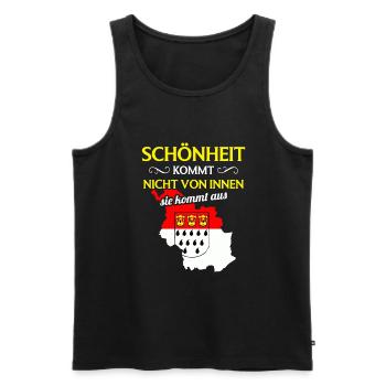 Kölner Wappen Rheinland Domstadt Heimat Köln - Männer Premium Bio Tank Top - Schwarz - Vorne - Michal (187cm)