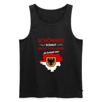 Dortmund Wappen Dortmunder Ruhrgebiet Dortmund - Männer Premium Bio Tank Top - Schwarz - Vorne - AI Model Male 178 light (178cm)