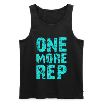 Bodybuilding Gym Workout Training Fitness Shirt - Men's Premium Organic Tank Top - black - Front - Michal (187cm)