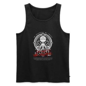 Unity Awake - Cthulhu Kult Lovecraft Necronomicon - Männer Premium Bio Tank Top - Schwarz - Vorne - AI Model Male 178 light (178cm)