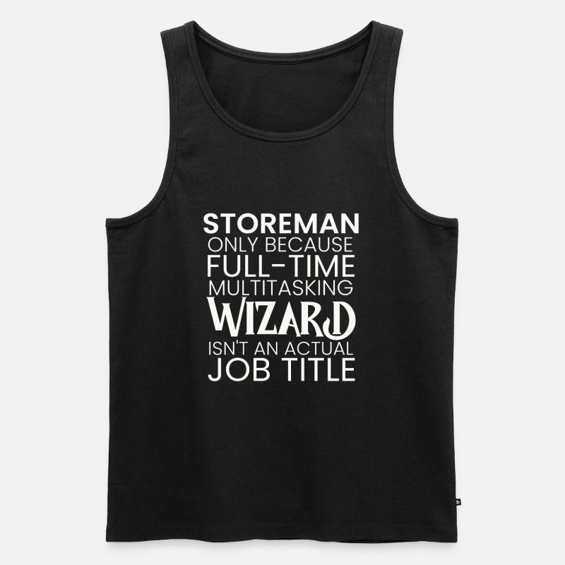 Storeman multitasking Wizard - Männer Premium Bio Tank Top - Schwarz
