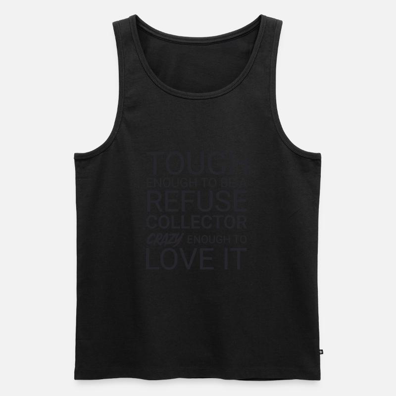 Refuse collector Crazy - Männer Premium Bio Tank Top - undefined