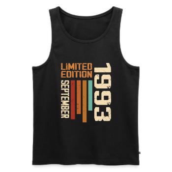 September 1993 Originelle Geschenkidee zum Geburtstag - Männer Premium Bio Tank Top - Schwarz - Vorne - Michal (187cm)