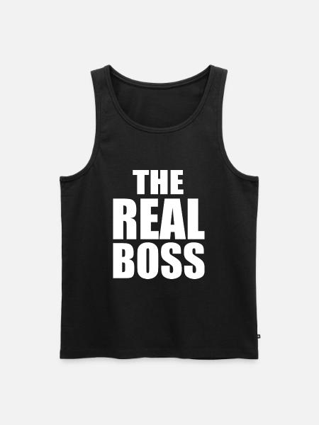 The real boss - Débardeur bio Premium Homme - noir