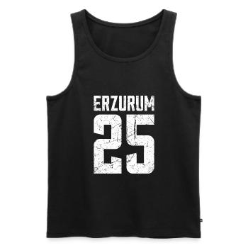 Erzurum 25 Turquie Turkiye Cadeau Vacances TR Turk - Débardeur bio Premium Homme - noir - Devant - Michal (187cm)
