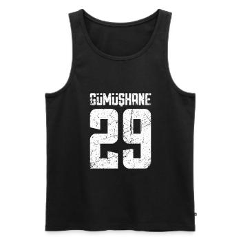 Gümüshane 29 Türkei Turkiye Geschenk Urlaub TR - Männer Premium Bio Tank Top - Schwarz - Vorne - AI Model Male 178 light (178cm)
