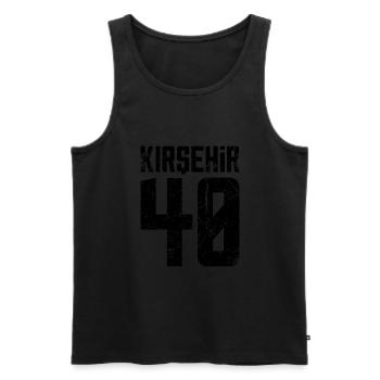 Kirsehir 40 Türkei Turkiye Geschenk Urlaub TR - Männer Premium Bio Tank Top - Schwarz - Vorne - Michal (187cm)